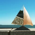Spinning Sail Sculpture in Stainless Steel & Copper by Grant Designs