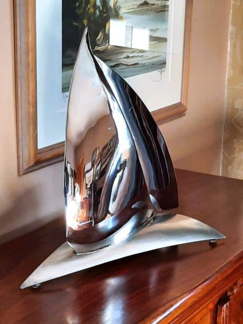 'Synergy' Stainless Steel Yacht Sculpture by Grant Designs - Handmade in Marine Grade Stainless Steel