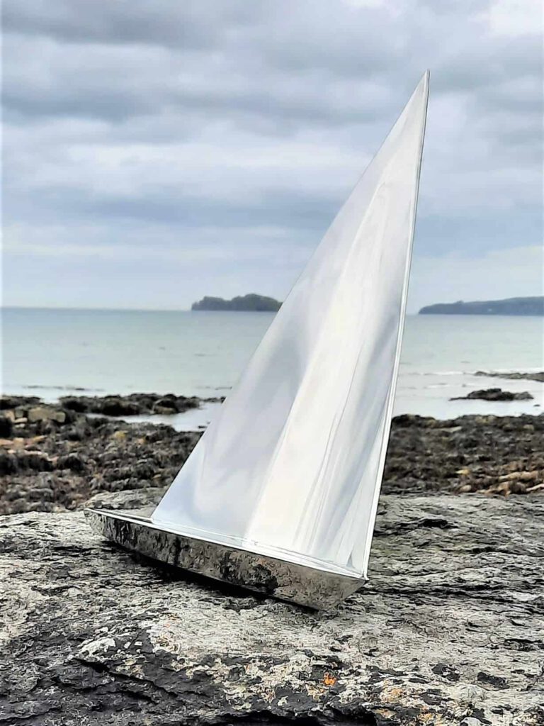 Sirocco Stainless Steel Yacht Sculpture by Grant Designs