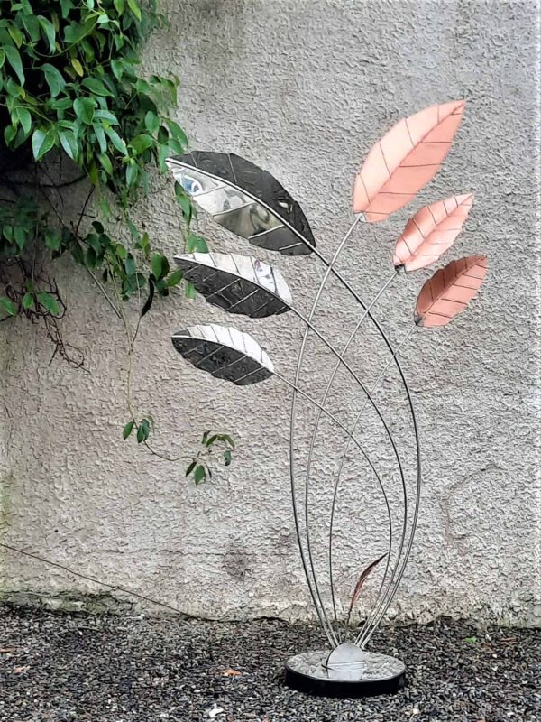 Northwind is a Limited Edition Stainless Steel Garden Sculpture from the Cardinal Leaf Sculpture Collection by Grant Designs.