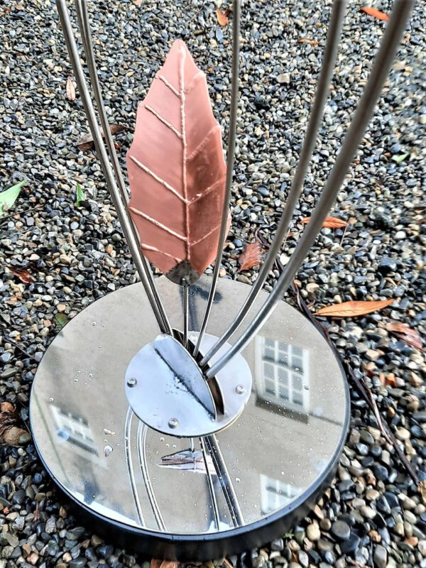 Northwind is a Limited Edition Stainless Steel Garden Sculpture from the Cardinal Leaf Sculpture Collection by Grant Designs.