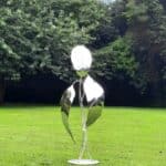 Flamingo Stainless Steel Sculpture inspired by emerging growth in the springtime by Grant Designs.