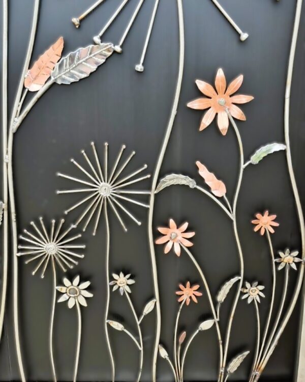 Meadow Gate Sculpture in Stainless Steel and Copper by Grant Designs