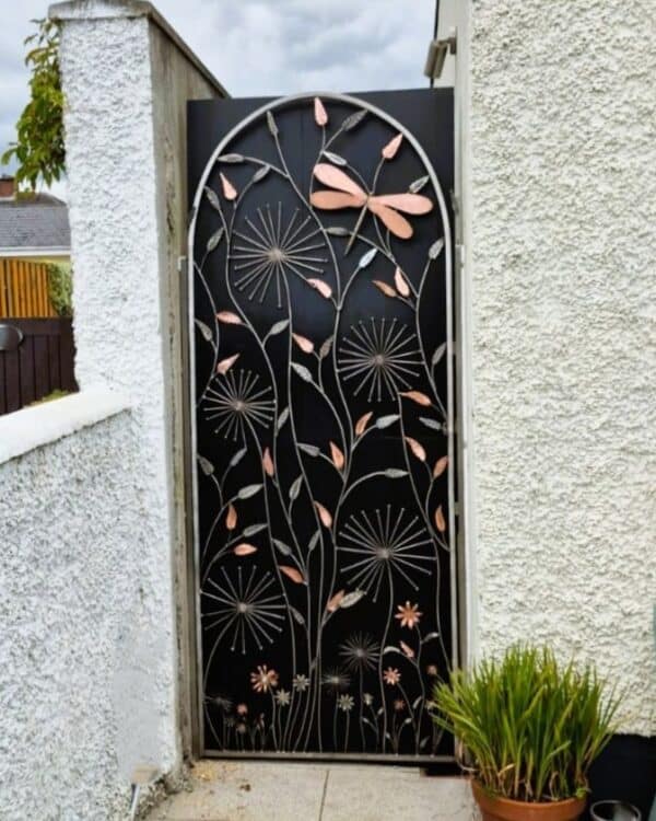 Meadow Gate Sculpture in Stainless Steel and Copper by Grant Designs