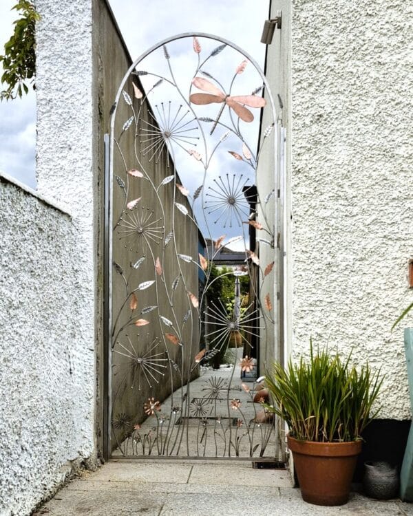 Meadow Gate Sculpture in Stainless Steel and Copper by Grant Designs