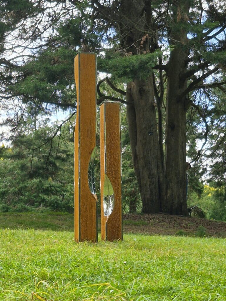 Erosion Stainless Steel and Mild Steel Sculpture at Sculpture in Context 2025