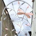 Meadow Gate Sculpture in Stainless Steel and Copper by Grant Designs