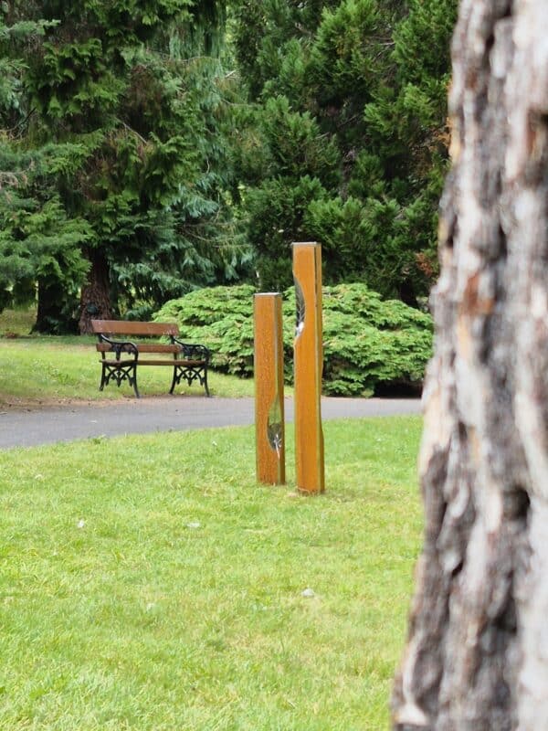 Erosion Stainless Steel and Mild Steel Sculpture at Sculpture in Context 2025