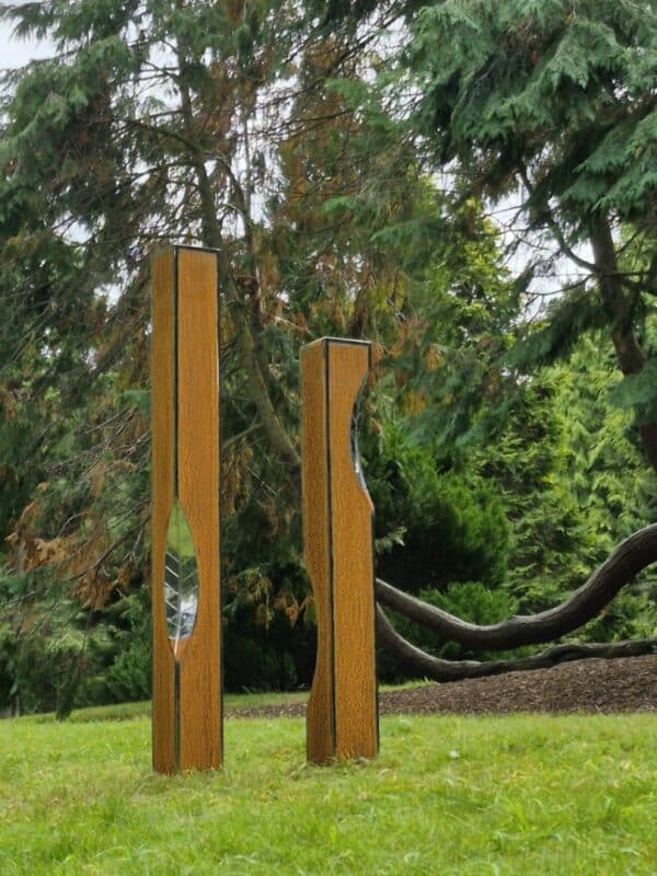 Erosion Stainless Steel and Mild Steel Sculpture at Sculpture in Context 2025